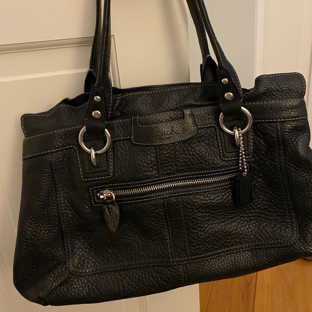 Large Coach shoulder bag.